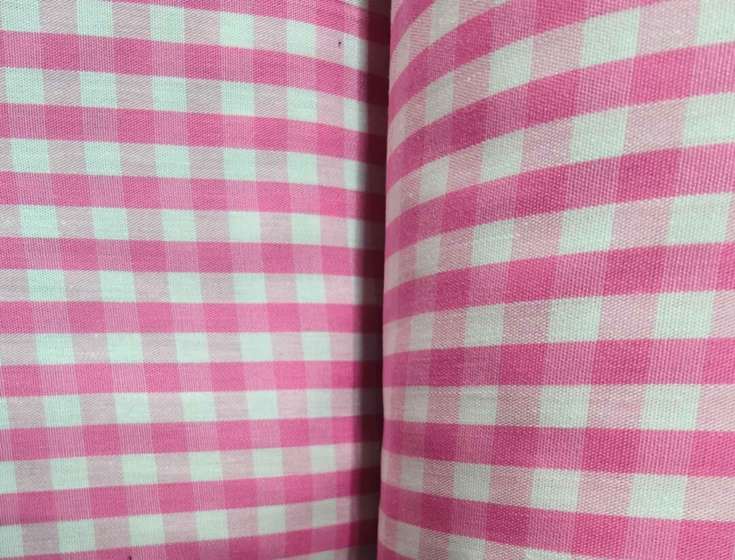 Seersucker vichy rosa fucsia - 1